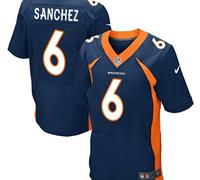 Nike Denver Broncos #6 Mark Sanchez Navy Blue Alternate Men's Stitched NFL New Elite Jersey