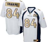 Nike Denver Broncos #84 Shannon Sharpe White Men's Stitched NFL Game Super Bowl 50 Collection Jersey
