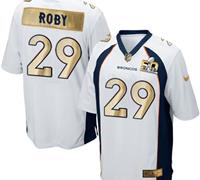 Nike Denver Broncos #29 Bradley Roby White Men's Stitched NFL Game Super Bowl 50 Collection Jersey