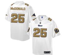 Nike St.Louis Rams #25 T.J. McDonald White Men's NFL Pro Line Fashion Game Jersey