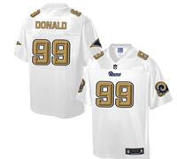 Nike St.Louis Rams #99 Aaron Donald White Men's NFL Pro Line Fashion Game Jersey