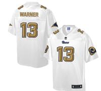 Nike St.Louis Rams #13 Kurt Warner White Men's NFL Pro Line Fashion Game Jersey