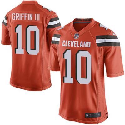 Youth Nike Browns #10 Robert Griffin III Orange Alternate Stitched NFL New Elite Jersey