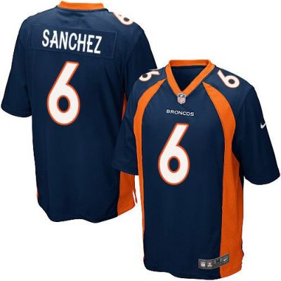 Youth Nike Broncos #6 Mark Sanchez Blue Alternate Stitched NFL New Elite Jersey