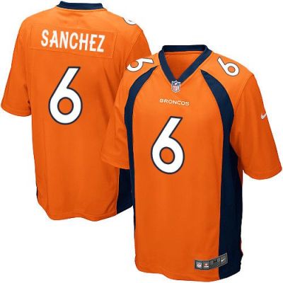 Youth Nike Broncos #6 Mark Sanchez Orange Team Color Stitched NFL New Elite Jersey