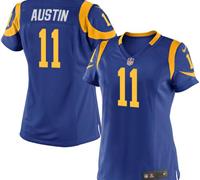 Women Nike Rams #11 Tavon Austin Royal Blue Alternate Stitched NFL Elite Jersey