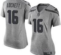 Women Nike Seahawks #16 Tyler Lockett Gray Stitched NFL Limited Gridiron Gray Jersey