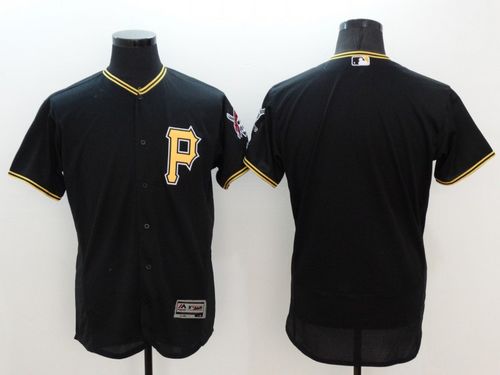 Pittsburgh Pirates Blank Black Flexbase Authentic Collection Baseball Jersey