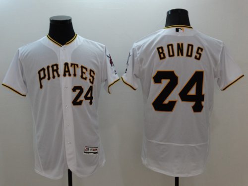 Pittsburgh Pirates #24 Barry Bonds White Flexbase Authentic Collection Baseball Jersey