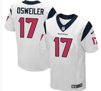 Nike Houston Texans #17 Brock Osweiler White Men's Stitched NFL Elite Jersey