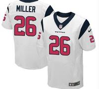 Nike Houston Texans #26 Lamar Miller White Men's Stitched NFL Elite Jersey