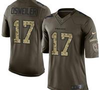 Nike Houston Texans #17 Brock Osweiler Green Stitched NFL Limited Salute to Service Jersey