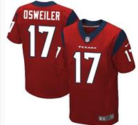 Nike Houston Texans #17 Brock Osweiler Red Alternate Men's Stitched NFL Elite Jersey