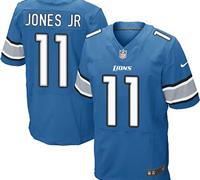 Nike Detroit Lions #11 Marvin Jones Jr Blue Team Color Men's Stitched NFL Elite Jersey