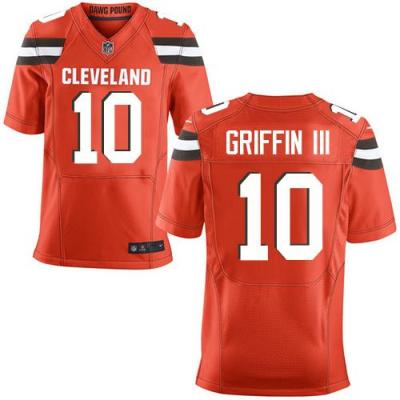 Nike Cleveland Browns #10 Robert Griffin III Orange Alternate Men's Stitched NFL New Elite Jersey