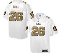 Nike Pittsburgh Steelers #26 Le'Veon Bell White Men's NFL Pro Line Fashion Game Jersey