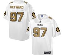 Nike Pittsburgh Steelers #97 Cameron Heyward White Men's NFL Pro Line Fashion Game Jersey