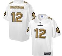 Nike Pittsburgh Steelers #12 Terry Bradshaw White Men's NFL Pro Line Fashion Game Jersey