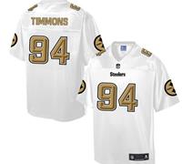 Nike Pittsburgh Steelers #94 Lawrence Timmons White Men's NFL Pro Line Fashion Game Jersey