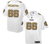 Nike Pittsburgh Steelers #66 David DeCastro White Men's NFL Pro Line Fashion Game Jersey