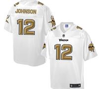 Nike Minnesota Vikings #12 Charles Johnson White Men's NFL Pro Line Fashion Game Jersey