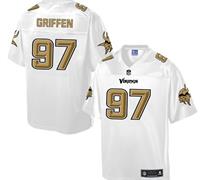 Nike Minnesota Vikings #97 Everson Griffen White Men's NFL Pro Line Fashion Game Jersey