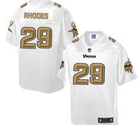 Nike Minnesota Vikings #29 Xavier Rhodes White Men's NFL Pro Line Fashion Game Jersey