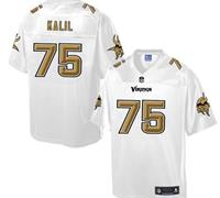 Nike Minnesota Vikings #75 Matt Kalil White Men's NFL Pro Line Fashion Game Jersey