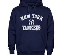 New York Yankees Fastball Fleece Pullover Navy Blue MLB Hoodie