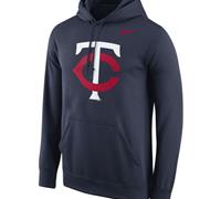 Minnesota Twins Nike Logo Performance Pullover Navy MLB Hoodie