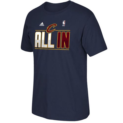 Cleveland Cavaliers Adidas 2015 Playoffs Slogan Navy T-Shirt