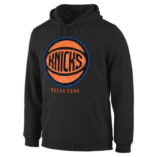 New York Knicks Noches Enebea Black Pullover Hoodie