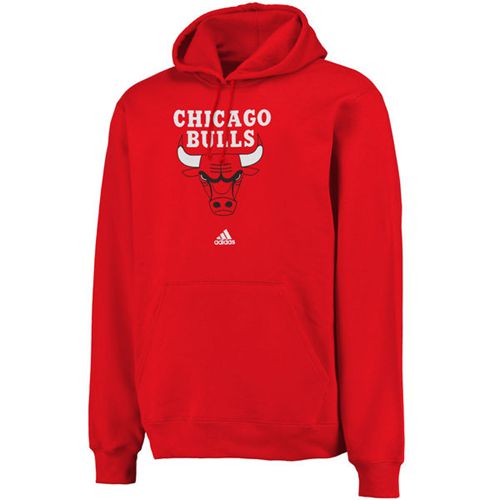 Adidas Chicago Bulls Red Logo Pullover Hoodie Sweatshirt
