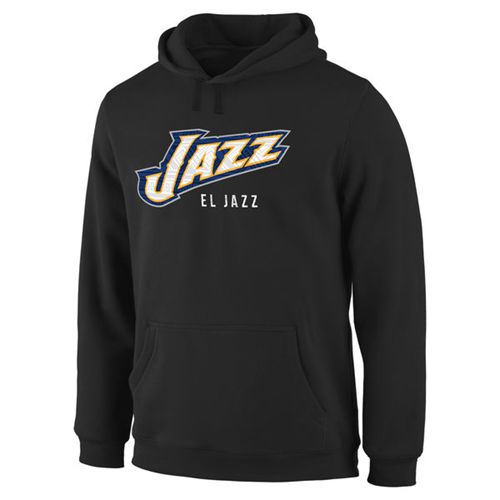 Utah Jazz Noches Enebea Black Pullover Hoodie