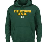 Green Bay Packers Majestic Green Hot Phrase Pullover Hoodie