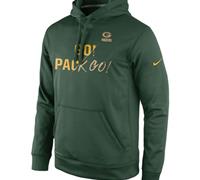 Green Bay Packers Nike Green Gold Collection KO Pullover Performance Hoodie