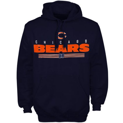 Chicago Bears Navy Blue Critical Victory VI Hoodie