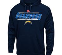 San Diego Chargers Majestic Navy Blue Synthetic Hoodie Sweatshirt