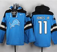 Nike Detroit Lions #11 Marvin Jones Jr Blue Player Pullover NFL Hoodie