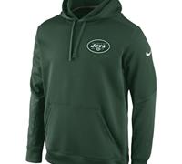 New York Jets Nike Green KO Chain Fleece Pullover Performance Hoodie