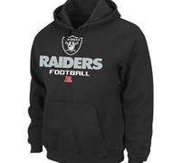 Oakland Raiders Majestic Black Critical Victory Pullover Hoodie