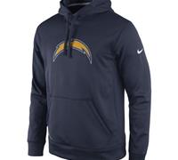 San Diego Chargers Nike Navy Practice Performance Pullover Hoodie