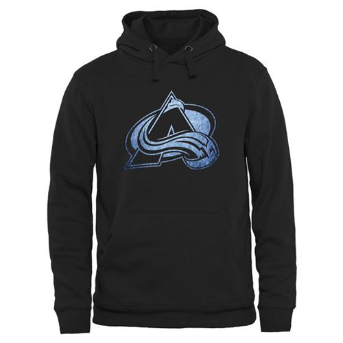 Colorado Avalanche Black Rinkside Pond Hockey Pullover Hoodie