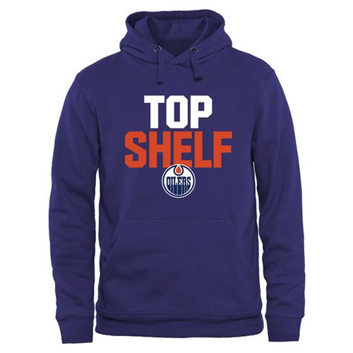 Edmonton Oilers Royal Top Shelf Pullover Hoodie Edmonton Oilers Royal Top Shelf Pullover Hoodie
