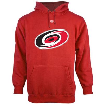 Carolina Hurricanes Red Old Time Hockey Big Logo With Crest Pullover Hoodie