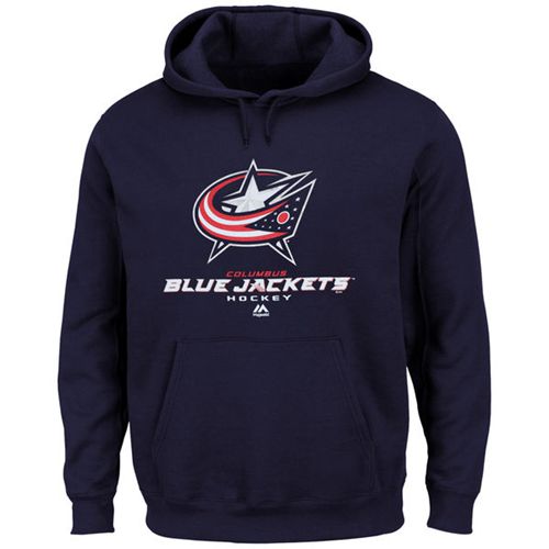 Columbus Blue Jackets Majestic Navy Blue Big Tall Critical Victory Pullover Hoodie