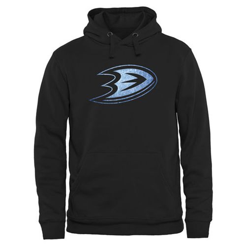 Anaheim Ducks Black Rinkside Pond Hockey Pullover Hoodie