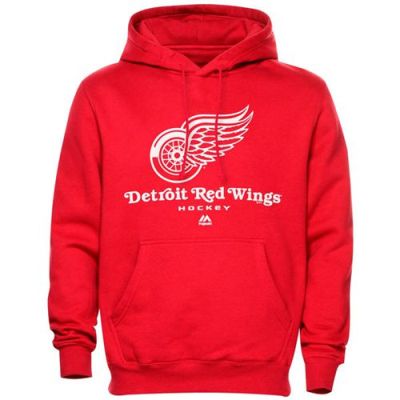 Detroit Red Wings Majestic Steel Critical Victory VIII Fleece Hoodie
