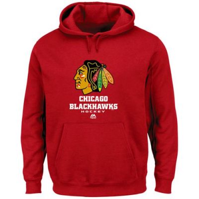 Chicago Blackhawks Majestic Red Critical Victory VIII Fleece Hoodie Chicago Blackhawks Majestic Red Critical Victory VIII Fleece Hoodie