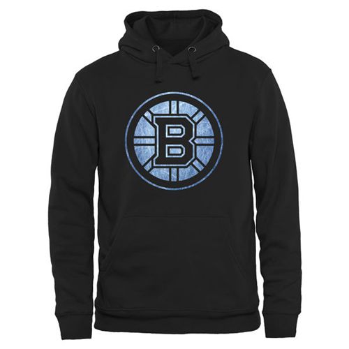 Boston Bruins Black Rinkside Pond Hockey Pullover Hoodie